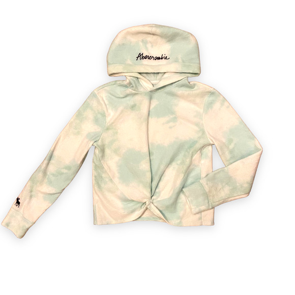 abercrombie kids Other - abercrombie kids Hoodie Super Soft Fleece Light Blue Tie Dye Size 11/12